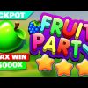 ⭐ MAX WIN !!⭐ | Casino Winning Streak Fruit Party Big Win Pragmatic Play Slot