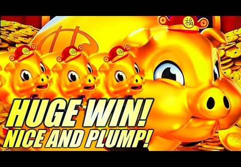 HUGE WIN! NICE & PLUMP!! 🐷 RAKIN BACON DELUXE (GOLDEN BLESSINGS) Slot Machine (AGS)