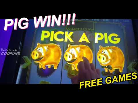 SKILL GAME – BIG WIN!!! FUSION 4 PIGGY’S BIG BREAK FREE GAME 5 IN 1 Skill Game for Sale