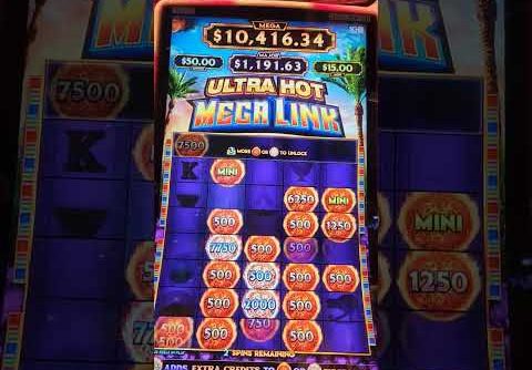 ULTRA HOT MEGA LINK slot machine NICE WIN!!! #casino #ganardinero #gambling #new