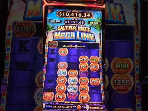 ULTRA HOT MEGA LINK slot machine NICE WIN!!! #casino #ganardinero #gambling #new