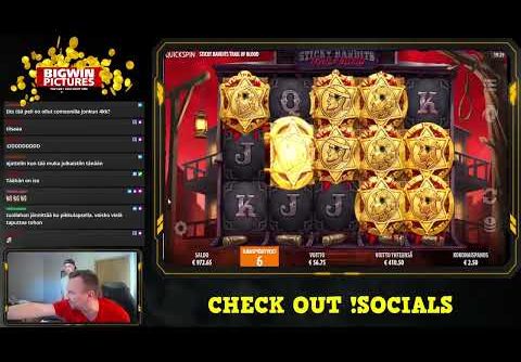 STICKY BANDITS TRAIL OF BLOOD SLOT – CRAZY MEGA WIN!!