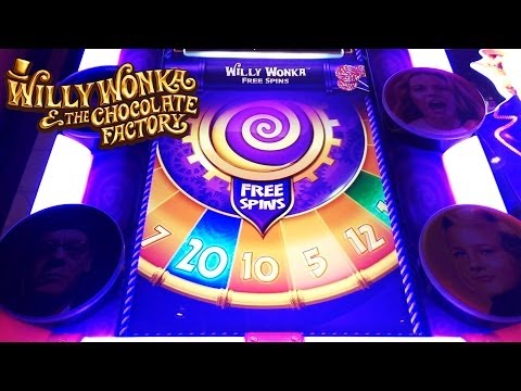 Willy Wonka 3-Reel Slot Bonus – Wonka Free Spins, Big Win!  Multiple Features and Re-Triggers!