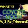 Slots Win – Coyote Moon – *** BIG WIN w/3 Re-Triggers *** Never Done That Before