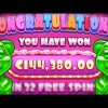 SUGAR RUSH SLOT 🤑 IS ON FIRE 🔥 MEGA BIG WINS‼️ *** 32 FREE SPINS ***