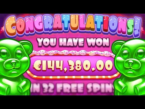 SUGAR RUSH SLOT 🤑 IS ON FIRE 🔥 MEGA BIG WINS‼️ *** 32 FREE SPINS ***