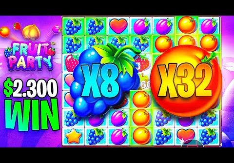 Super Big WIN On Fruit Party! Insane Wins & Crazy Luck! Massive Bonus Buys