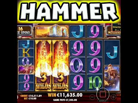 POWER OF THOR MEGAWAYS SLOT 😱 MEGA BIG WIN 🔥 BONUS OMG #shorts