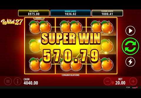 Wild 27 (Fazi) 🤑🤑 Online Slot SUPER MEGA BIG WIN! 🍊