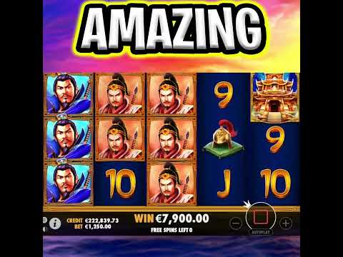 3 KINGDOMS SLOT 🤑 EPIC €1.250 MAX BET FREE SPIN BONUS BIG WIN‼️ #shorts