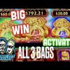 BIG WIN BONUS! GOT ALL 3 BAGS! FU DAI LIAN LIAN DRAGON SLOT!