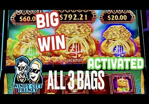 BIG WIN BONUS! GOT ALL 3 BAGS! FU DAI LIAN LIAN DRAGON SLOT!