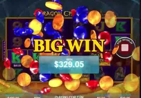 Free Spins and Big Win on Dragon Champions Slot Machine from Playtech
