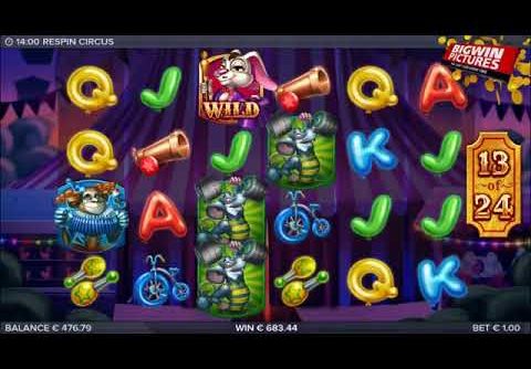 Respin Circus Slot – Free Spins MEGA BIG WINS!