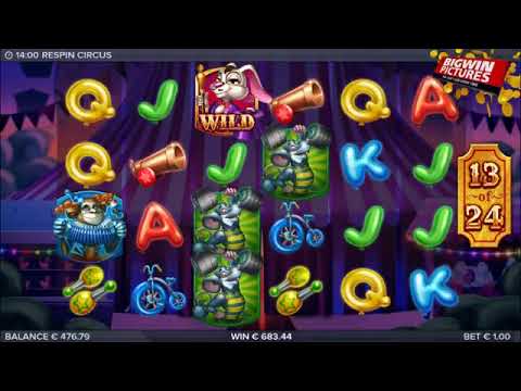 Respin Circus Slot – Free Spins MEGA BIG WINS!