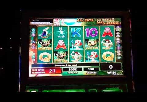 Rumble in the jungle slot 60 free spins massive win at kickapoo lucky eagle casino