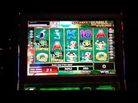 Rumble in the jungle slot 60 free spins massive win at kickapoo lucky eagle casino