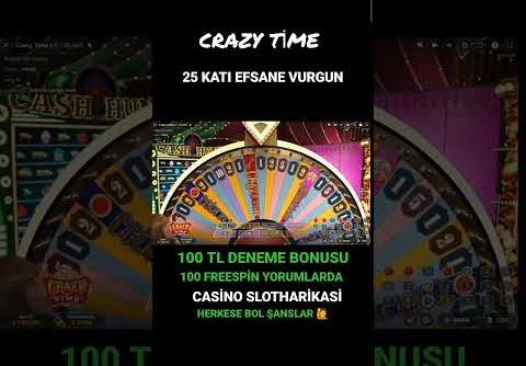 CRAZY TİME | EFSANE VURGUN BİG WİN #crazytime #crazytimebonus #canlıcasino #slot