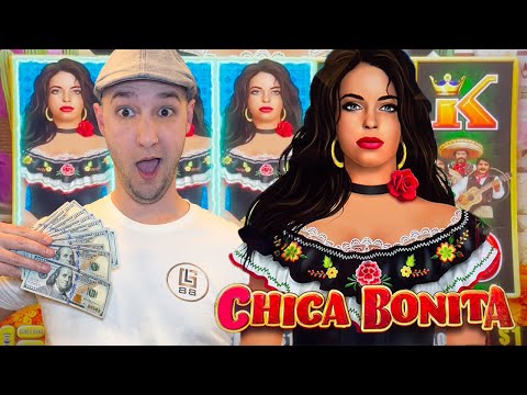 I BET $700 & RISKED IT ALL.. for a BIG WIN!! Live Slot Play on Chica Bonita