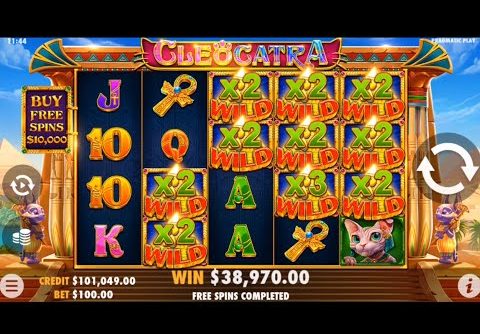 CLEOCATRA SLOT HUGE WILD ULTRA BIG WIN!!PRAGMATIC PLAY!!😱😱 @SLOTKINGDOM