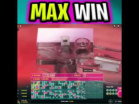 MY FIRST MAX WIN EVER MEGA BALL 🤑 €500.000 JACKPOT WIN OMG MUST SEE‼️ #shorts