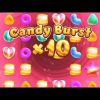 Slot candy burst, pocket games soft, free spins, candy burst X10, super mega win