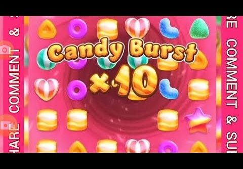 Slot candy burst, pocket games soft, free spins, candy burst X10, super mega win