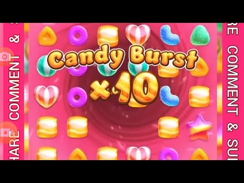 Slot candy burst, pocket games soft, free spins, candy burst X10, super mega win