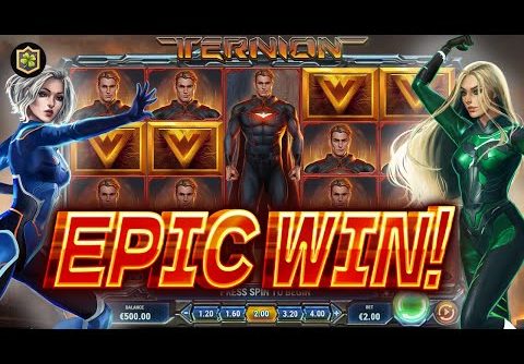😱 Ternion 😱 Review & Bonus Feature 😱 NEW Online Slot EPIC Big WIN! – Play’n GO (Casino Supplier)