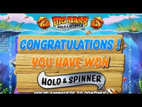 💥 💥 BIG WIN ON BIG BASS HOLD & SPINNER 💥 💥 #slots #bigwin