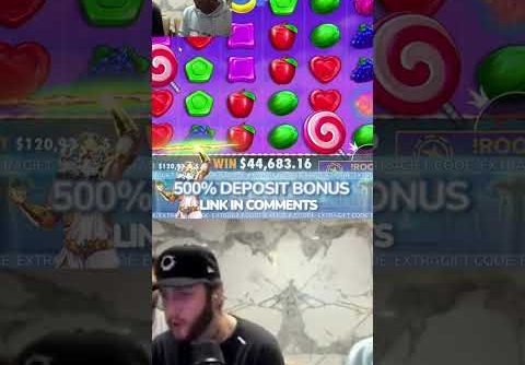 ADIN ROSS BIGGEST WIN ON SWEET BONANZA #adinross #slot #slots #casino #sweetbonanza