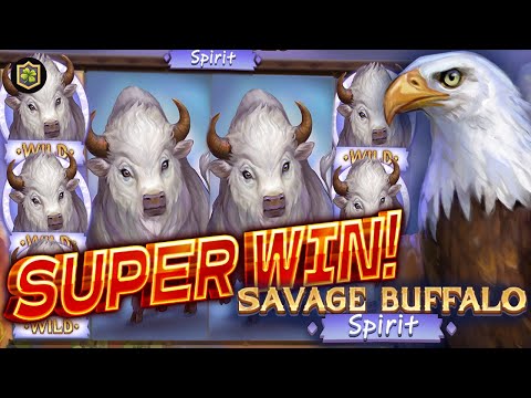 🔥 Unleashing the Wild Fortunes: Epic Win on Savage Buffalo Spirit Slot by BGaming! (Casino Supplier)
