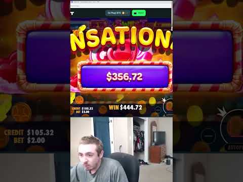 STREAMER STARTED EATING HIS CHAIR AFTER BIG WIN ON SWEET POWERNUDGE SLOT/CASINO! | #shorts #slot