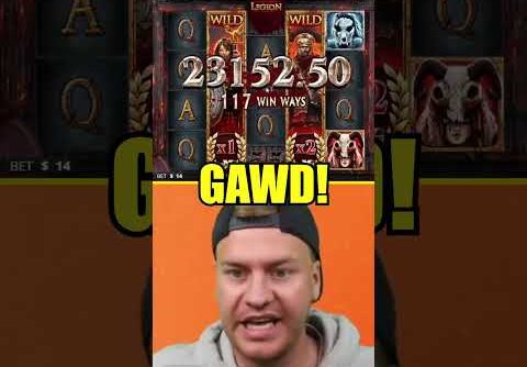 INSANE BIG WIN ON LEGION X SLOT BONUS!!! #slots #bigwin