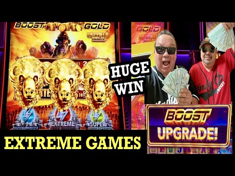 OMG! HUGE WIN! EXTREME GAMES! WONDER 4 BOOST GOLD SLOT! LAS VEGAS