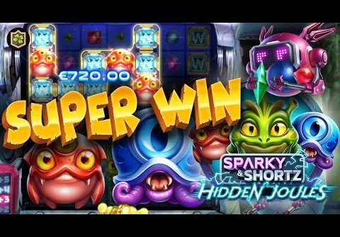 Super Massive Win! 🤑 Sparky and Shortz Hidden Joules 🤑 NEW Online Slot – EPIC Big WIN – Play’n GO