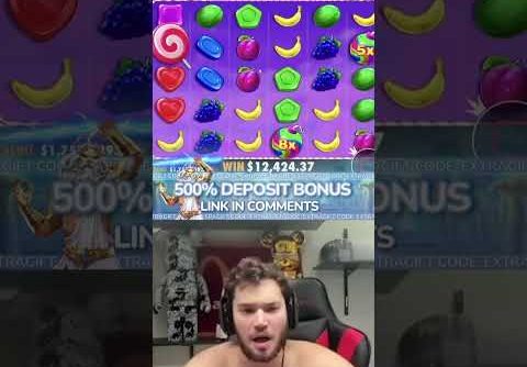 ADIN ROSS HUGE WIN ON SWEET BONANZA #adinross #slot #slots #casino #sweetbonanza