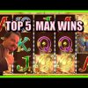 BOOK OF DEAD SLOT / TOP 5 RECORD MAX WINS! STREAMING HIGHLIGHTS!