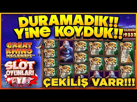 SLOT OYUNLARI 🦍 GREAT RHINO MEGAWAYS BIG WIN 🦍 1000TL NAKİT ÖDÜL 🎁 #slot #slotoyunları #casino