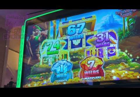 New Slot Machine – Robonhood – Play Session – Big Wins with lots of Bonuses – Tampa Hard Rock