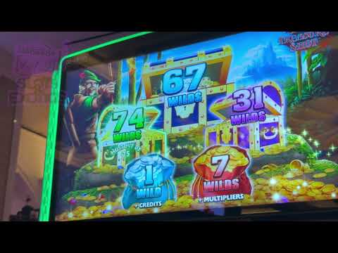 New Slot Machine – Robonhood – Play Session – Big Wins with lots of Bonuses – Tampa Hard Rock