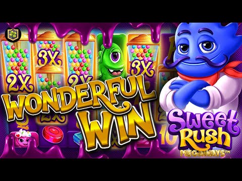 Community Member Lands Record Win On 😱 Sweet Rush MEGAWAYS New Online Slot – EPIC Big WIN – BGaming