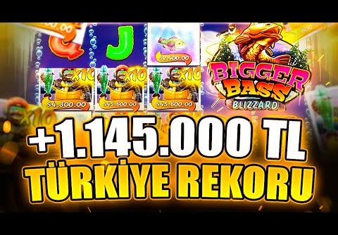 Bigger Bass Blizzard ❄️ TÜRKİYE REKORU ❄️ +1.145.000 TL REKOR ❄️ 10x’E ÇIKTIK REKOR KIRDIK❄️ Big Win