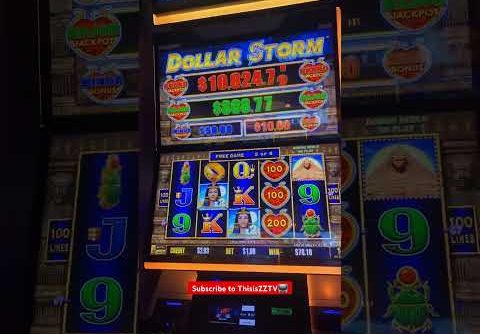 SLOT MACHINE PLAY AND #MEGA WIN AT #CASINO #slots #slot #slotmachine #shorts #shortsvideo