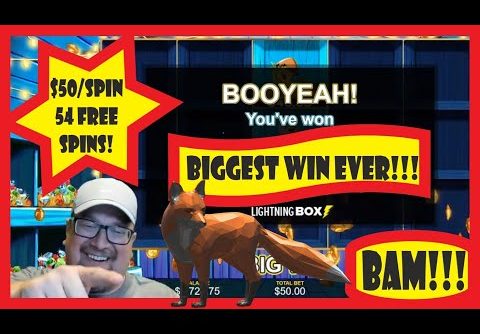 BIGGEST WIN EVER!! – CHICKEN FOX SLOT ONLINE – UNLEASHED SLOTS – $50.00 SPINS – HUGE RETURN!!!