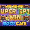 WOW!!! EPIC Big WIN Online Slot 🔥 Bozo Cats 🔥 from Playson – All Features