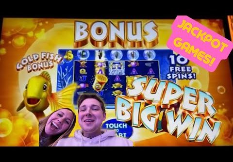SUPER BIG WIN on Gold Fish Jackpot Games!!
