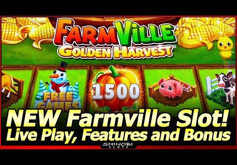 NEW Farmville Golden Harvest Mighty Cash Slot – Egg Cracking Feature, Free Games and Bonus Wheel!