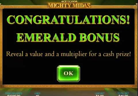 All Bonus Game And Big Win Age of Gods Mighty Midas Slot Machine from Playtech