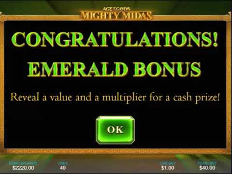 All Bonus Game And Big Win Age of Gods Mighty Midas Slot Machine from Playtech